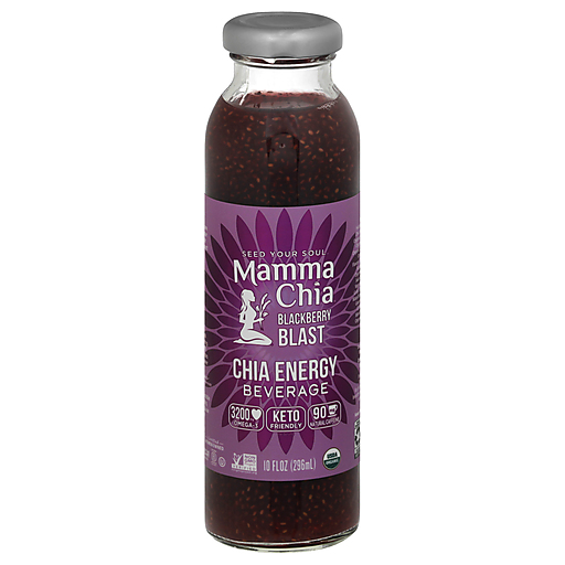 Mamma Chia Organic Energy Beverage Blackberry Blast