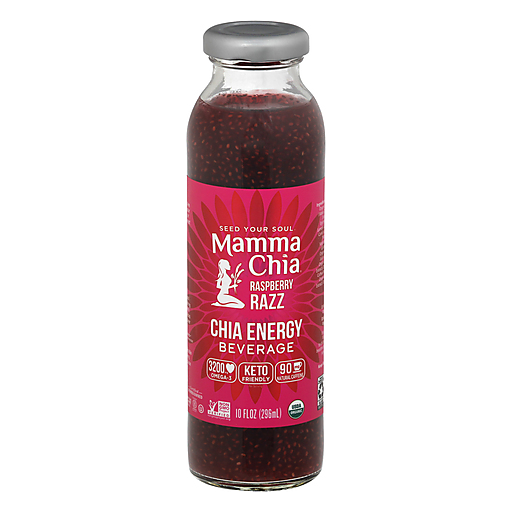 Mamma Chia Organic Raspberry Razz Clean Energy Beverage, 10 Oz