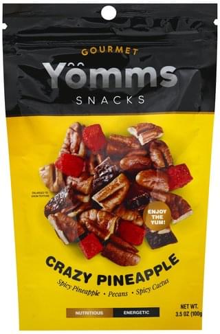 Yomms Spicy Pineapple, Pecans, Spicy Cactus Crazy Pineapple - 3.5 Oz