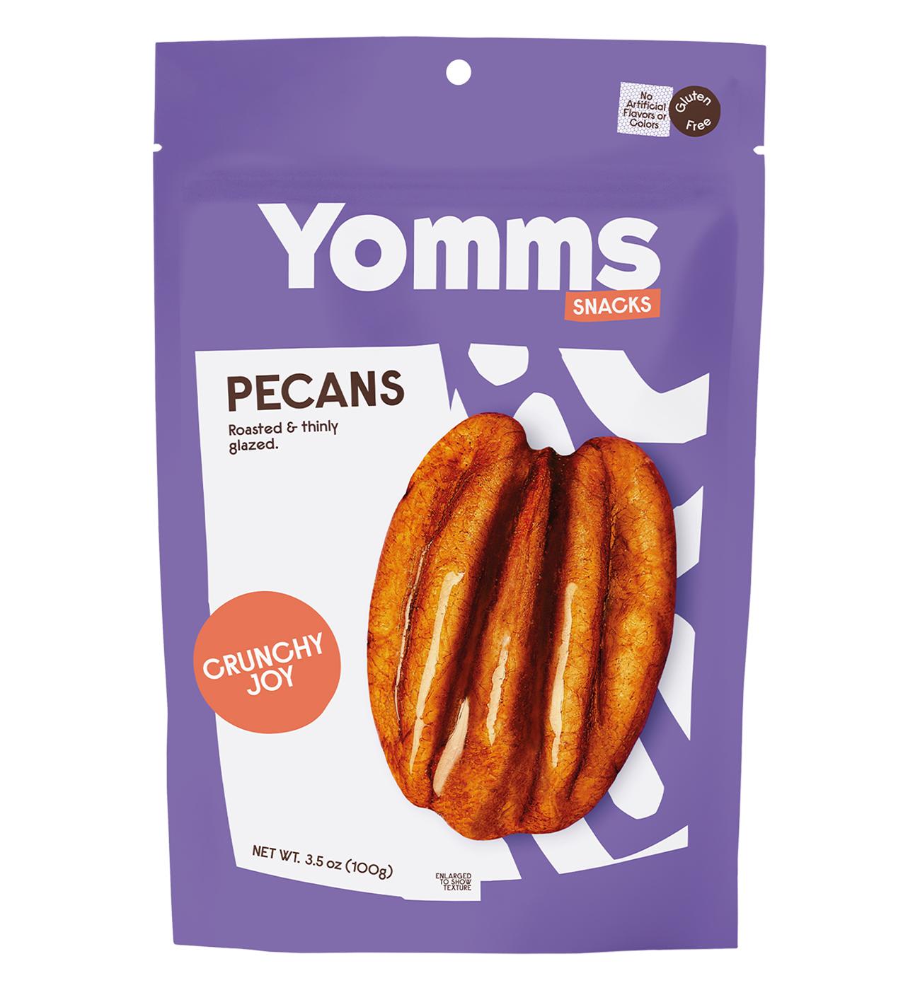 Yomms Pecan Nuts Snack Crunchy Joy, 3.5 Oz