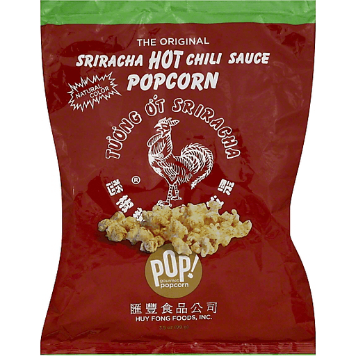 Pop Sriracha Hot Chili Sauce Popcorn