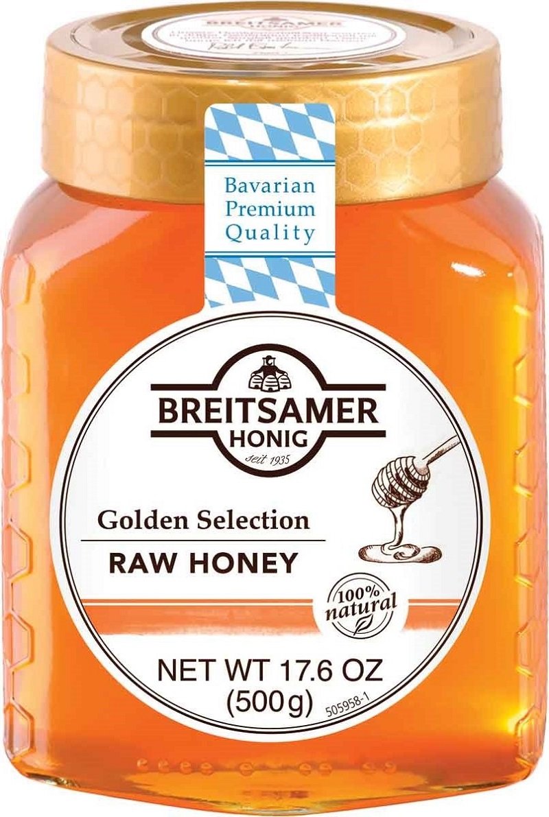 Breitsamer Golden Selection Honey Jar, 17.6 Ounce