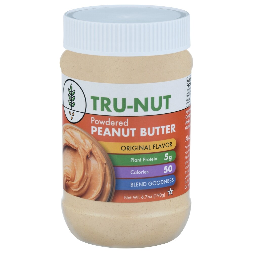Tru-Nut Peanut Butter, Original, Powdered 6.7 Oz