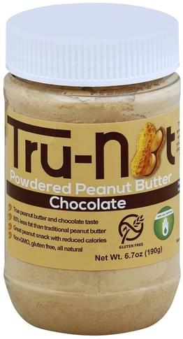 Tru-Nut Peanut Butter, Powdered, Chocolate 6.7 Oz