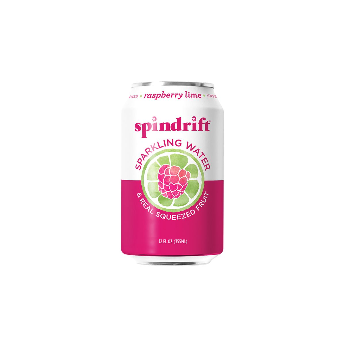Spindrift Sparkling Water, Unsweetened, Raspberry Lime