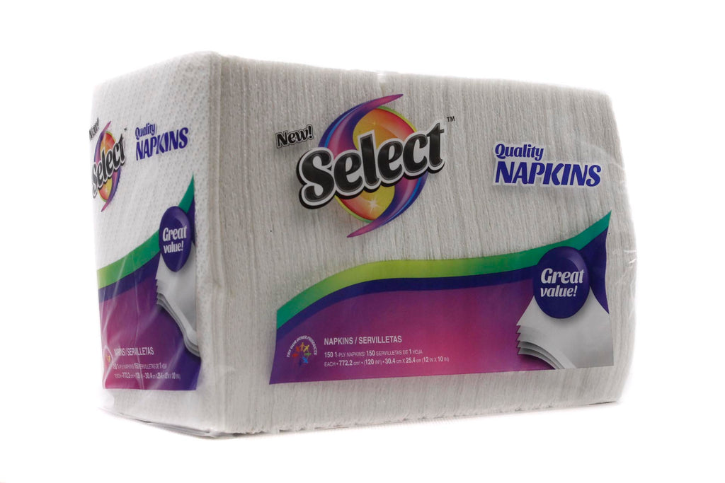 International Wholesale Select Napkins, White