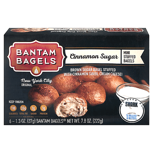 Bantam Bagels Stuffed, Cinnamon Sugar, Mini