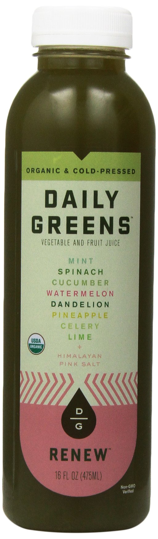 Daily Greens Renew Vegetable And Fruit Juice - 16 Oz