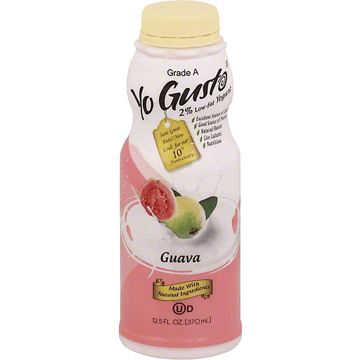 YoGusto Yogurt, 2% Low-Fat, Guava