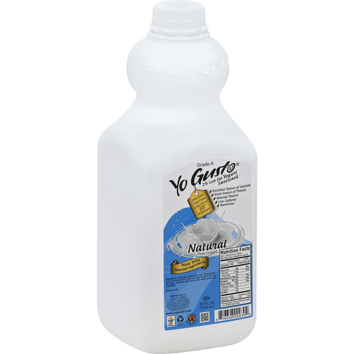 YoGusto Yogurt, Sweetened, 2% Low-Fat, Natural