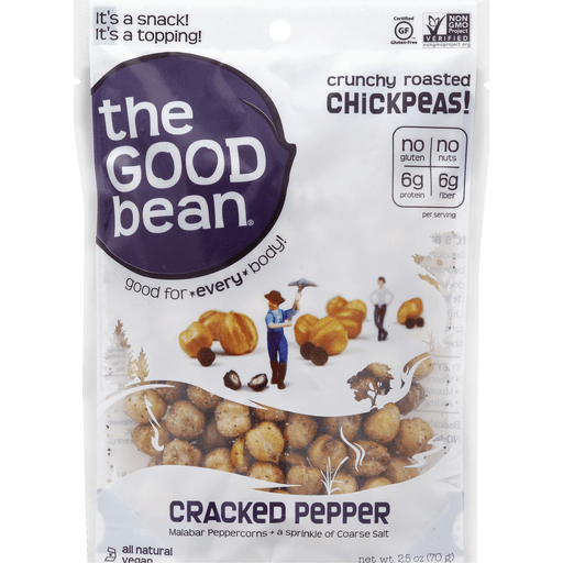 Good Bean Chickpeas, Crunchy Roasted, Cracked Pepper