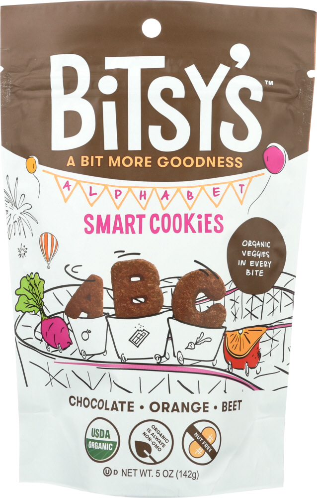 Bitsy's Brainfood Organic Smart Cookies, Orange Chocolate Beet