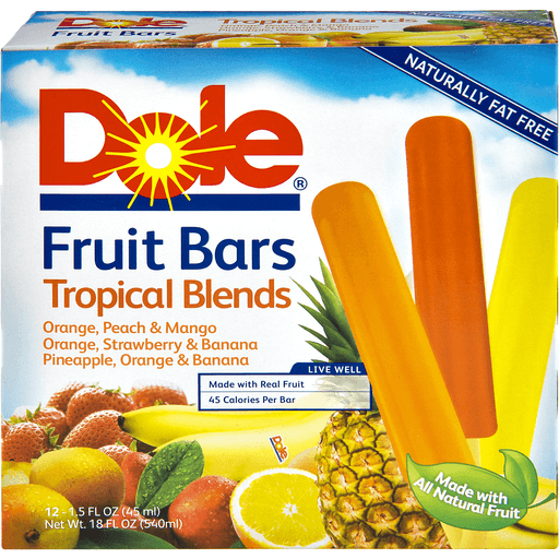 Dole Tropical Blends Fruit Bars
