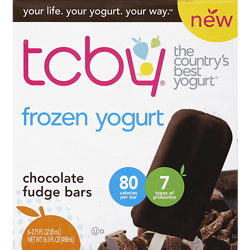 Tcby Low Fat Chocolate Frozen Yogurt Fudge Bars