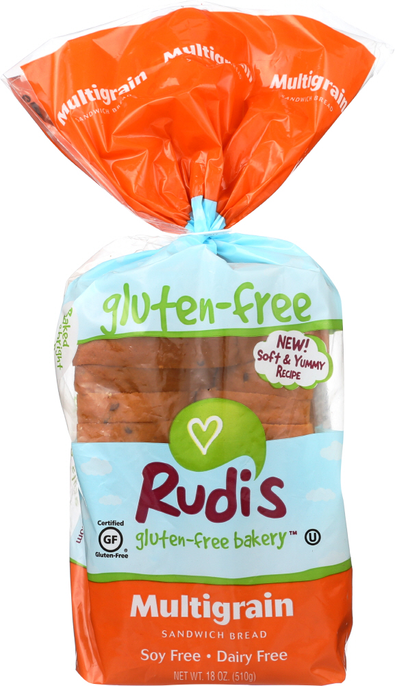 Rudi's Gluten Free Bakery Sandwich Bread, Multigrain, 18 Oz