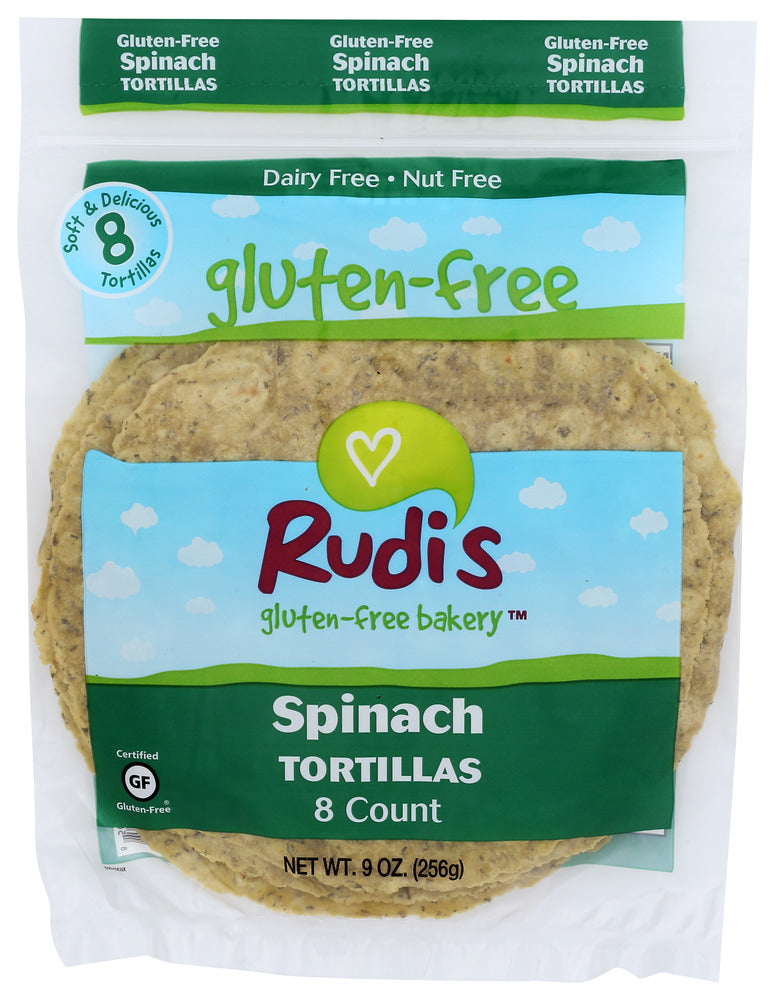 Rudi's Gluten-Free Bakery Spinach Tortillas