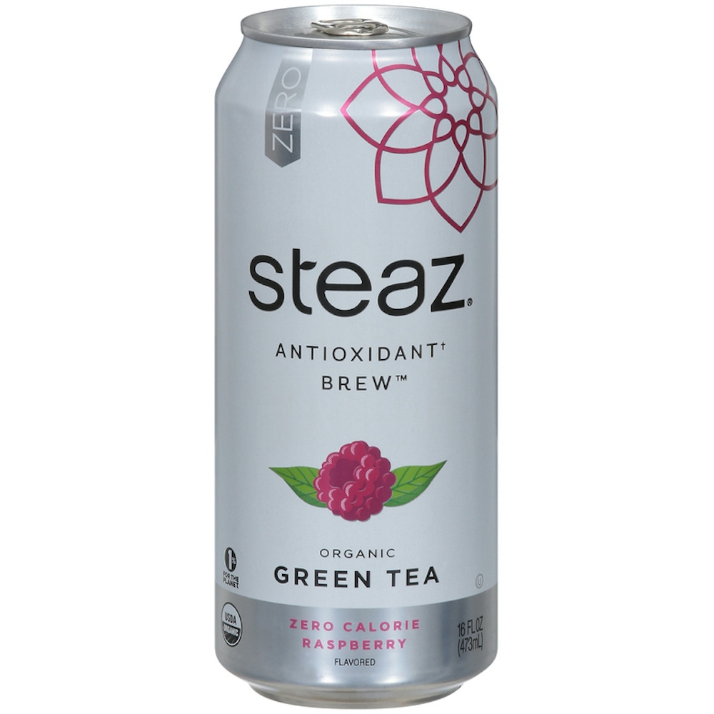 Steaz Zero Calorie Green Tea - Raspberry - Case Of 12 - 16 Fl Oz