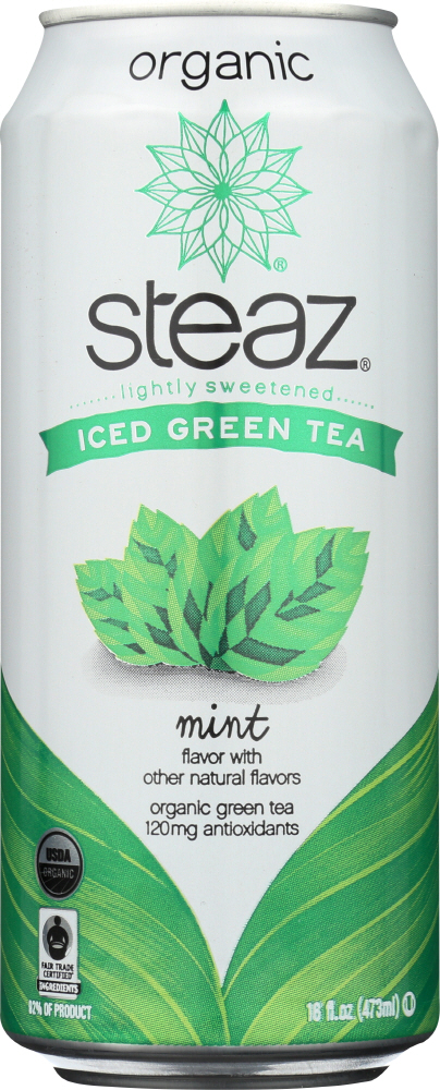 Steaz Organic Antioxidant Brew Mint Flavored Green Tea 16 Fl Oz