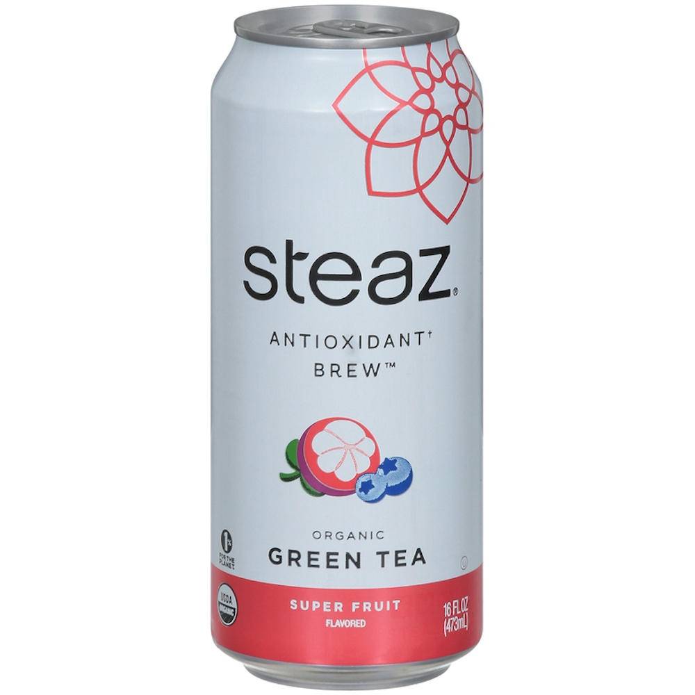 Steaz Organic Antioxidant Brew Super Fruit Flavored Green Tea 16 Fl Oz