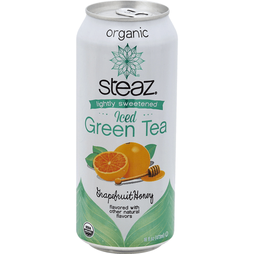 Steaz Lightly Sweetened Grapefruit Honey Green Tea Organic