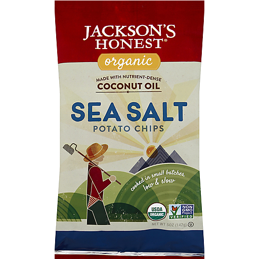 Jackson's Honest Potato Chips, Organic, Sea Salt 5 Oz