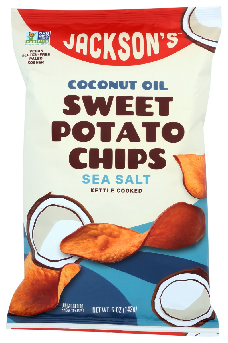 Jackson's Sweet Potato Chips, Sea Salt, Coconut Oil 5 Oz