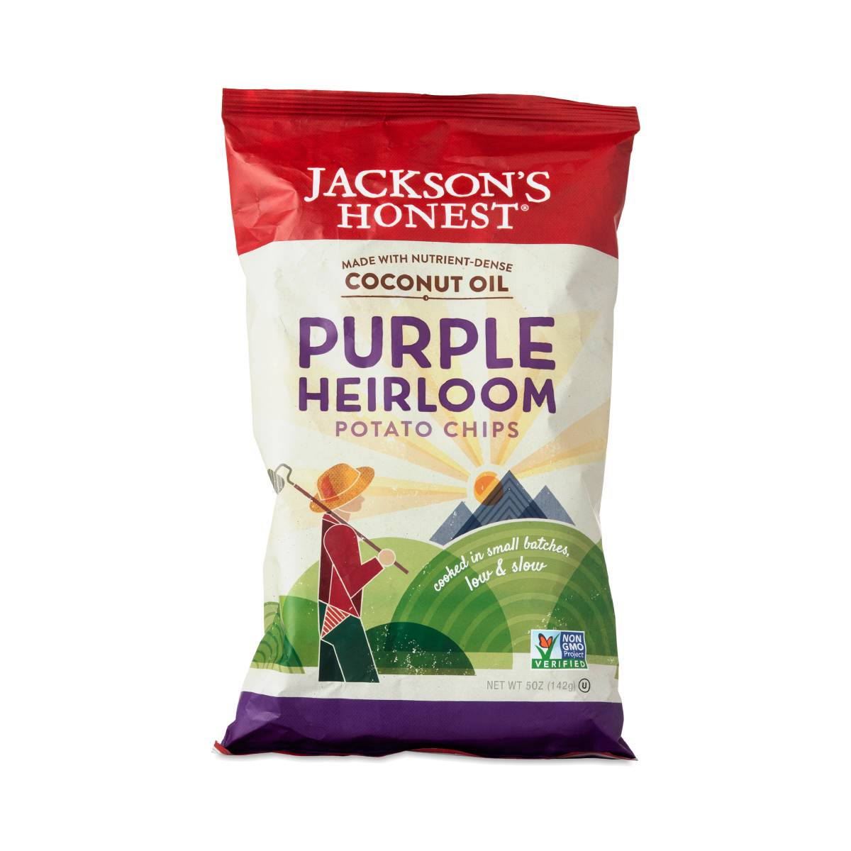 Jackson's Honest Chips Potato Chips, Purple Heirloom 5.00 Oz