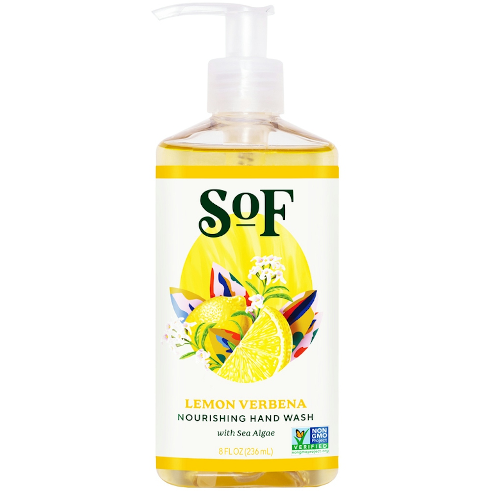 South Of France SOF Hand Wash, Nourishing, Lemon Verbena 8 Fl Oz