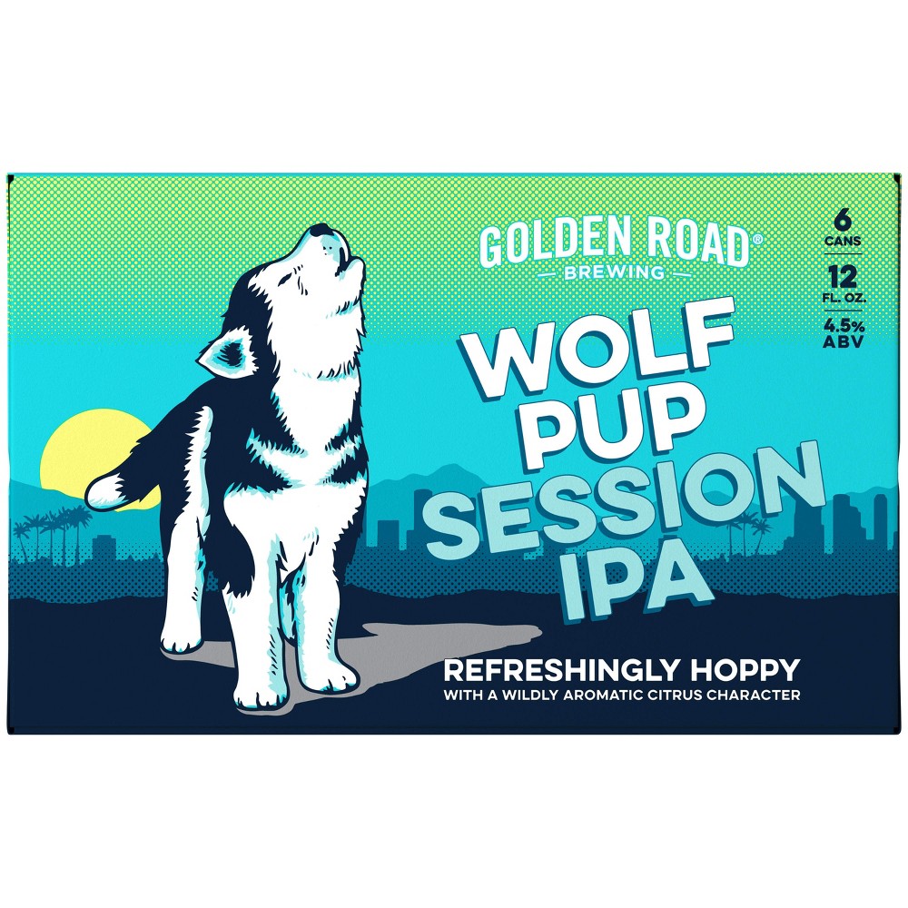 Golden Road Wolf Pup Session IPA Beer - 6pk/12 Fl Oz Cans