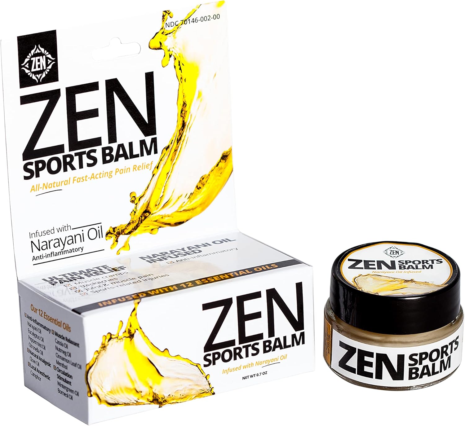 Zen Sprt Balm Oint Narayani Oil 0.7 Oz