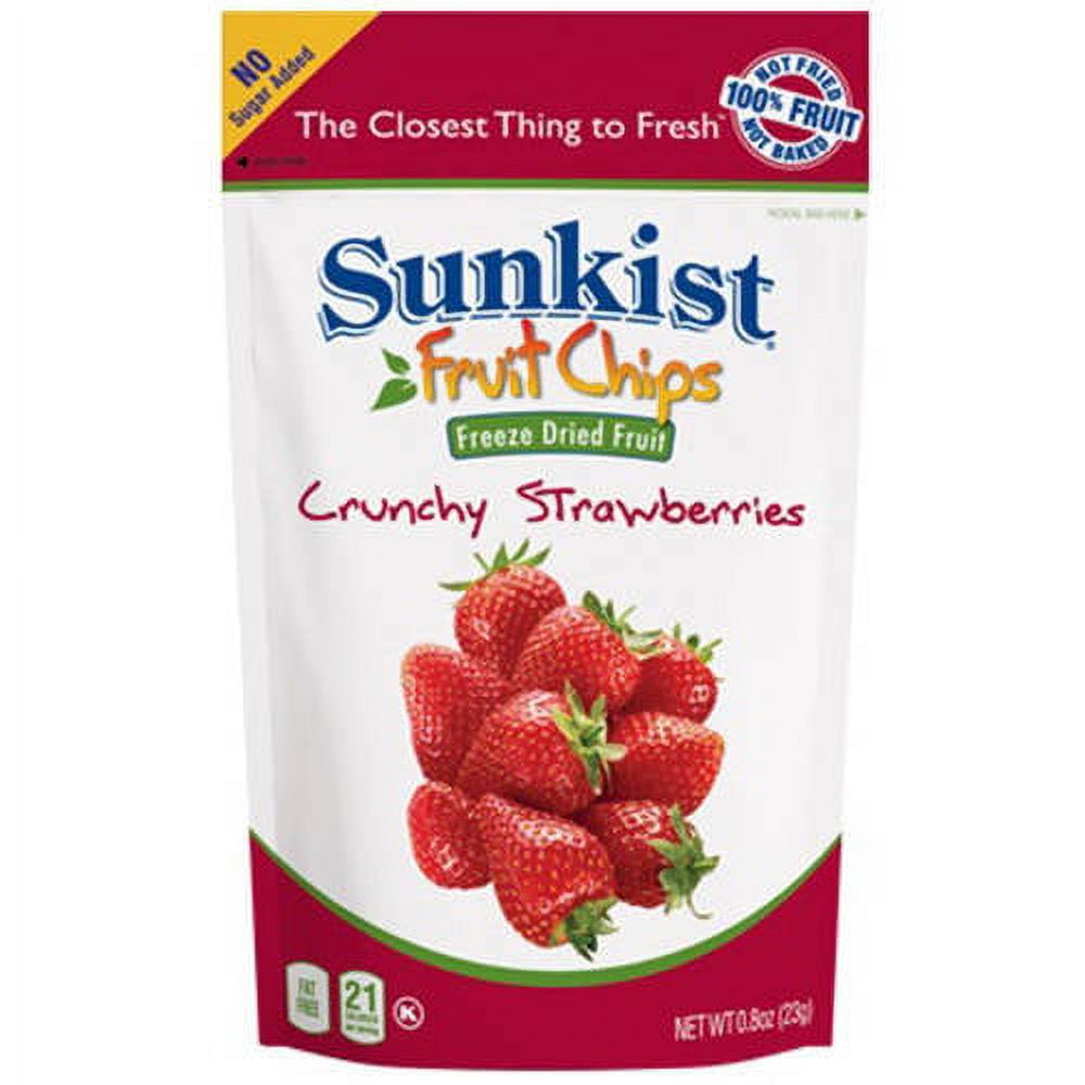 Sunkist Fruit Chips Crunchy Strawberry Chips, 0.8 Ounce