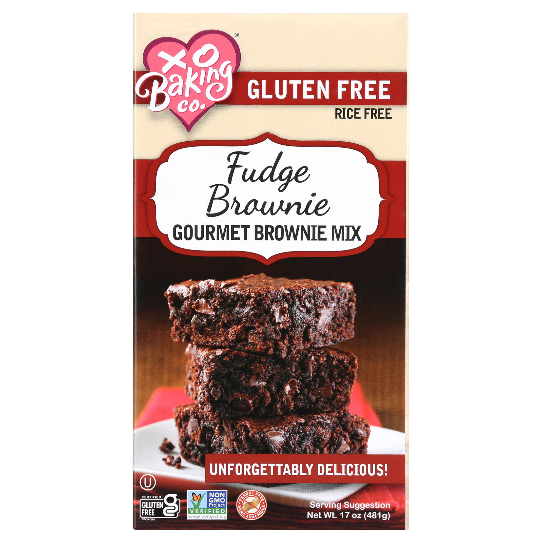 XO Baking Co. - Gluten Free Fudge Gourmet Brownie Mix