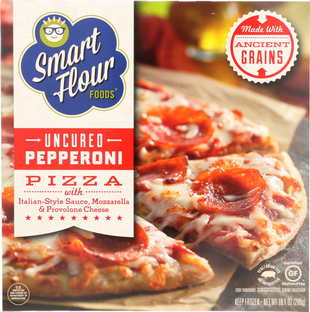 Smart Flour Foods Pizza, Traditional Uncured Pepperoni 9.94 Oz
