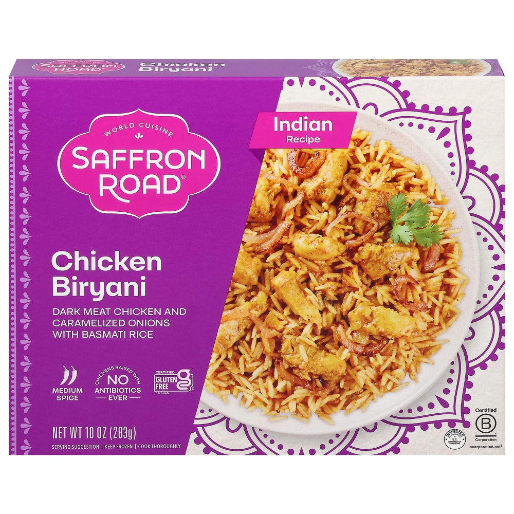 Saffron Road Chicken Biryani, Indian Recipe, Medium Spice 10 Oz