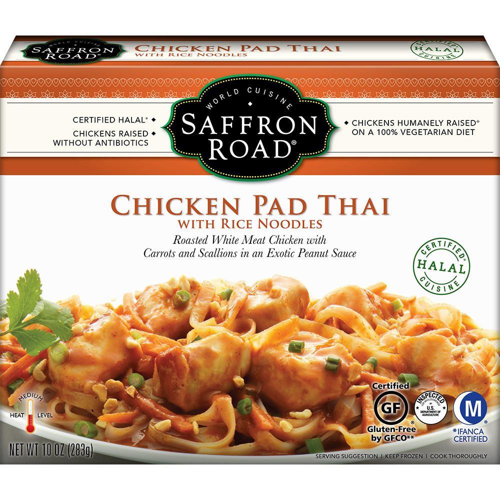 Saffron Road Medium Chicken Pad Thai With Rice Noodles 10 Oz
