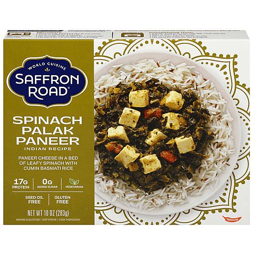Saffron Road Palak Paneer With Basmati Rice, 10 Oz