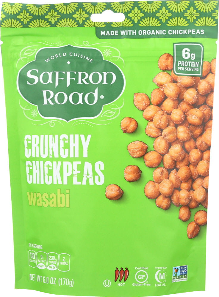Saffron Road Wasabi Crunchy Chickpeas, 6 Oz