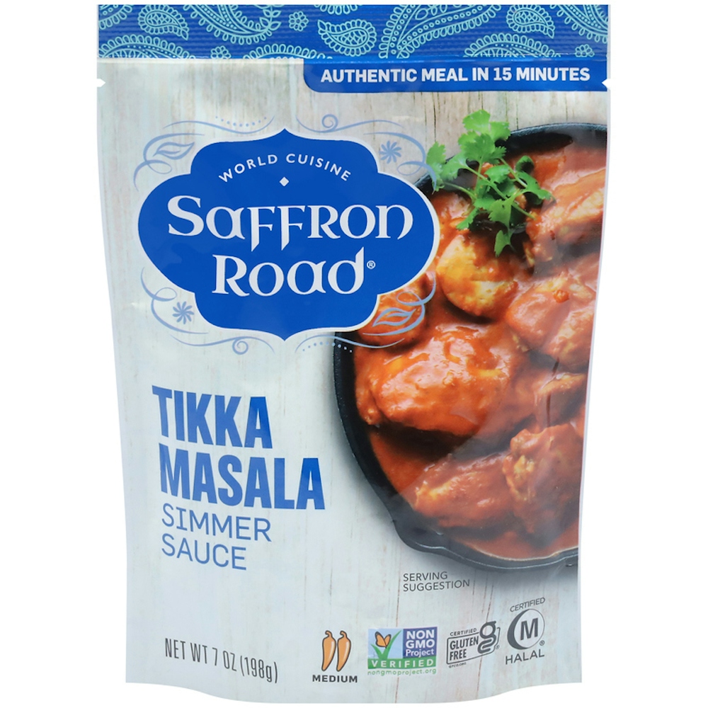 Saffron Road Simmer Sauce, Tikka Masala, Medium, 7 Ounce