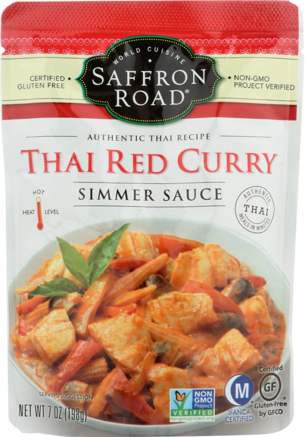 Saffron Road Simmer Sauce, Thai Red Curry, Hot