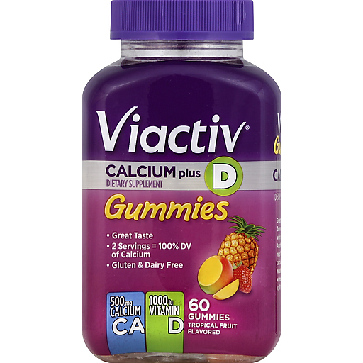 Viactiv Clcm+d Tropical Gummies