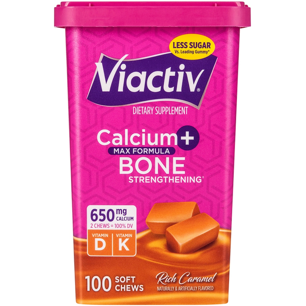 Viactiv Calcium Plus D Dietary Supplement Soft Chews - Caramel - 100ct