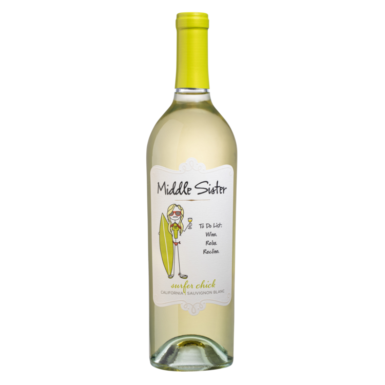 Middle Sister Sauvignon Blanc Surfer Chick California
