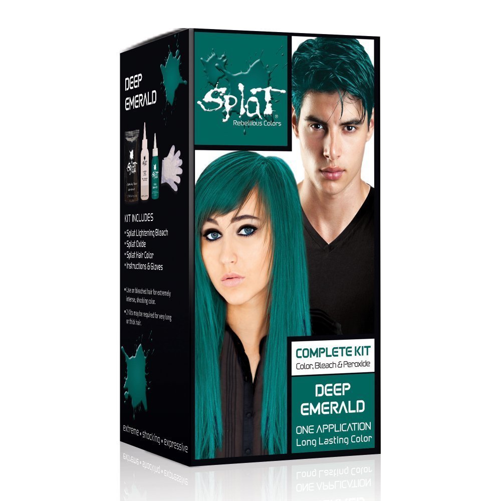 Splat Rebellious Colors Hair Coloring Complete Kit Deep Emerald