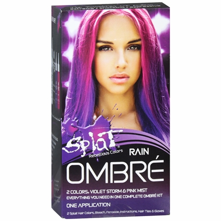 Splat Rebellious Colors Hair Coloring Complete Kit Rain Ombre