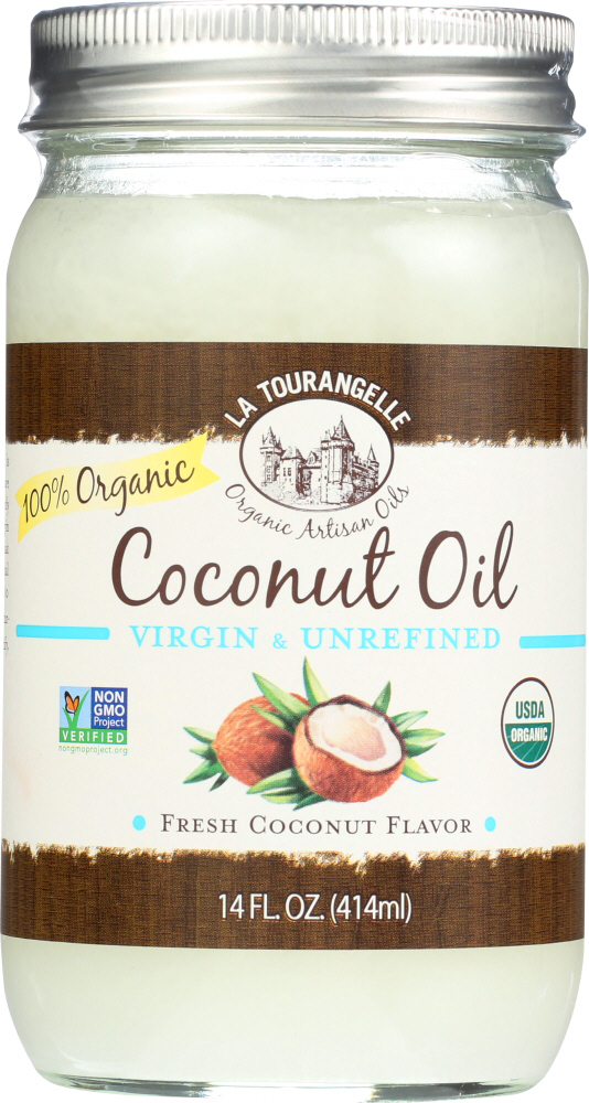 La Tourangelle Virgin & Unrefined, Organic Coconut Oil, 14 Fl Oz (414 Ml)