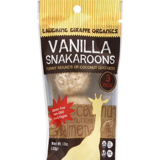 Laughing Giraffe Organics Snakaroons, Vanilla