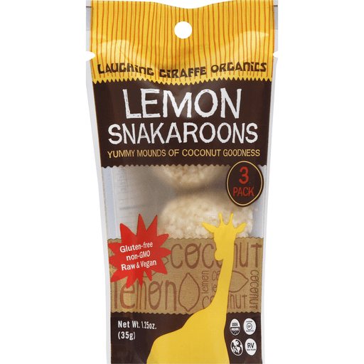 Laughing Giraffe Organics Snakaroons, Lemon