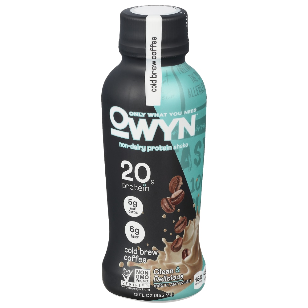 Owyn Protein Drink, Non Dairy, Cold Brew Coffee 12 Fl Oz