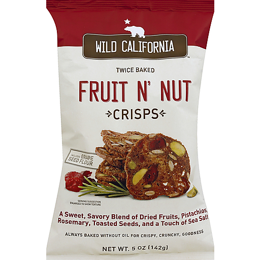 Wild California Crisps, Fruit N' Nut, Twice Baked 5 Oz