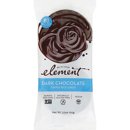 Element Rice Cakes, Dipped, Dark Chocolate 3.5 Oz